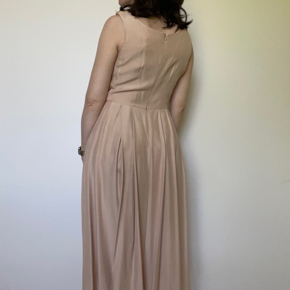 Vintage Champagne Ribbon Dress Fit and Flair Volup - Picture 3 of 14